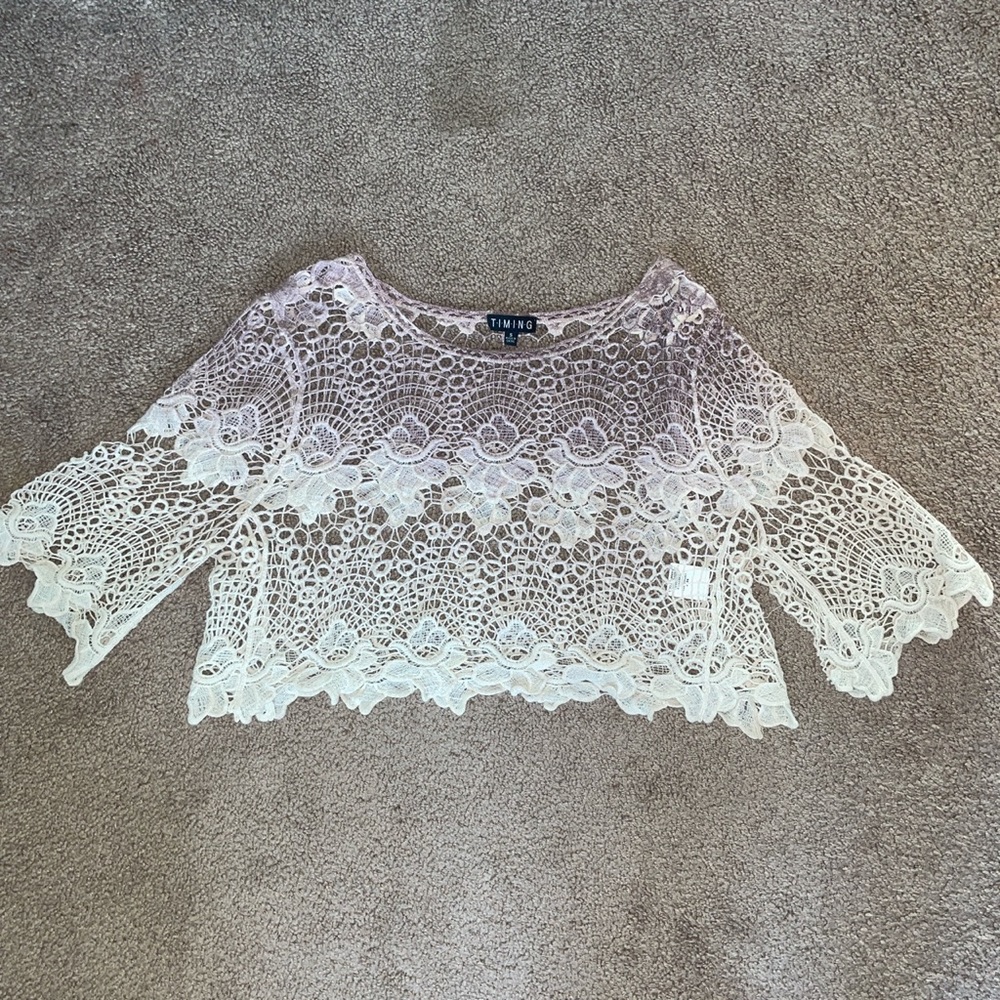 LACE OMBRÉ TOP